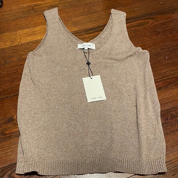 NWT John + Jenn Women’s Brown Sweater Tank Top Size S